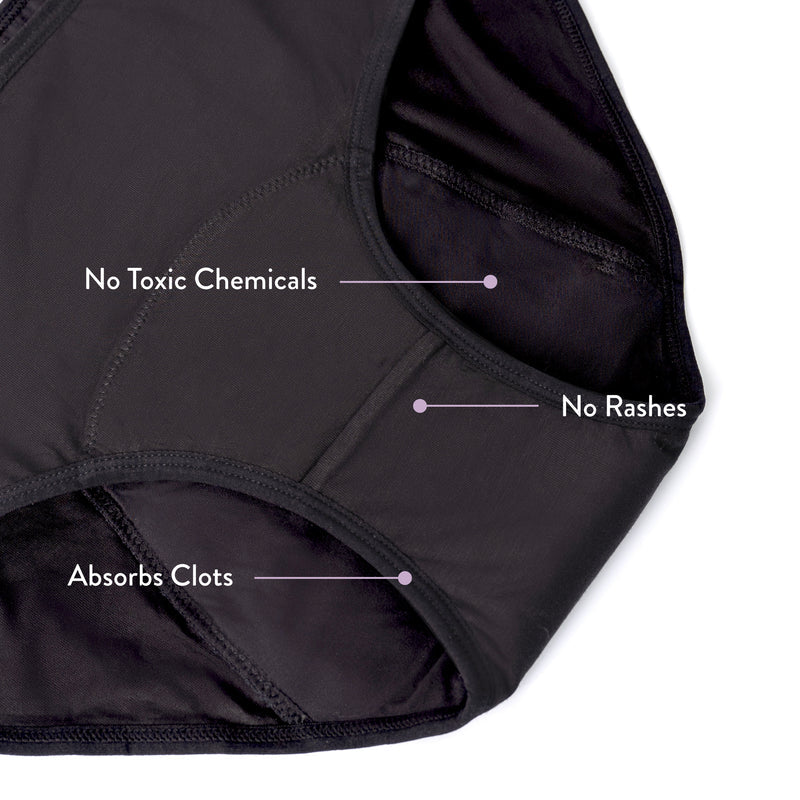 Leak-proof women’s period bikini brief from CycleBella online